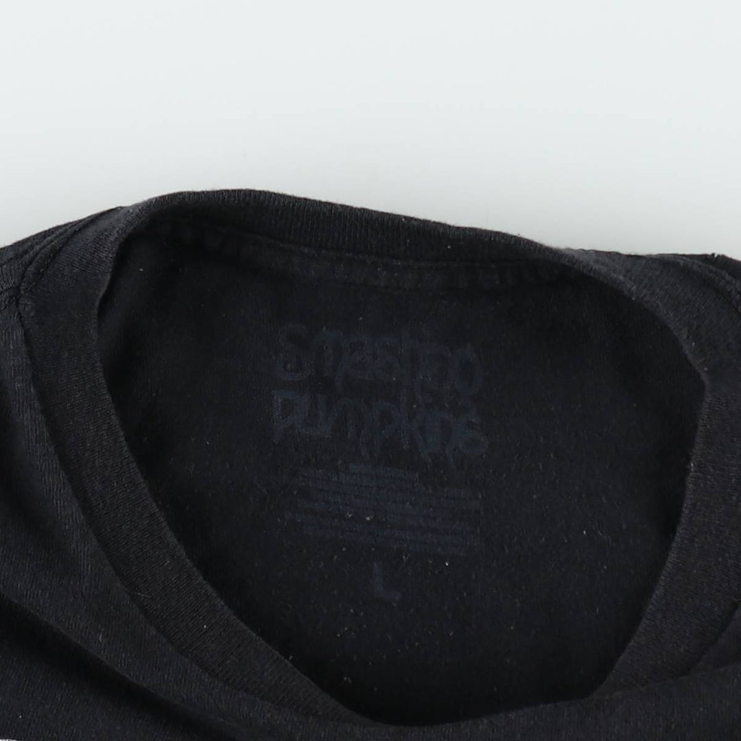 THE SMASHING PUMPKINS Smashing Pumpkins Band T-shirt Band T Men's L size unclear black type Vintage Second Hand