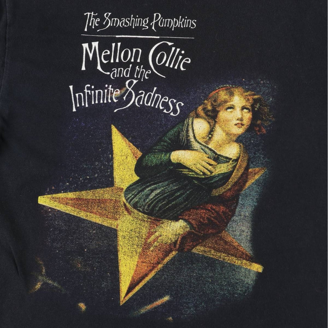 THE SMASHING PUMPKINS Smashing Pumpkins Band T-shirt Band T Men's L size unclear black type Vintage Second Hand