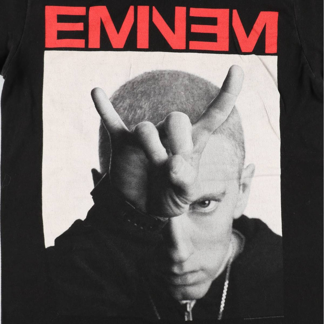 EMINEM Rap T-Shirt, Men's Size S (approx.), Hip Hop, R&B cotton black type Vintage Second Hand