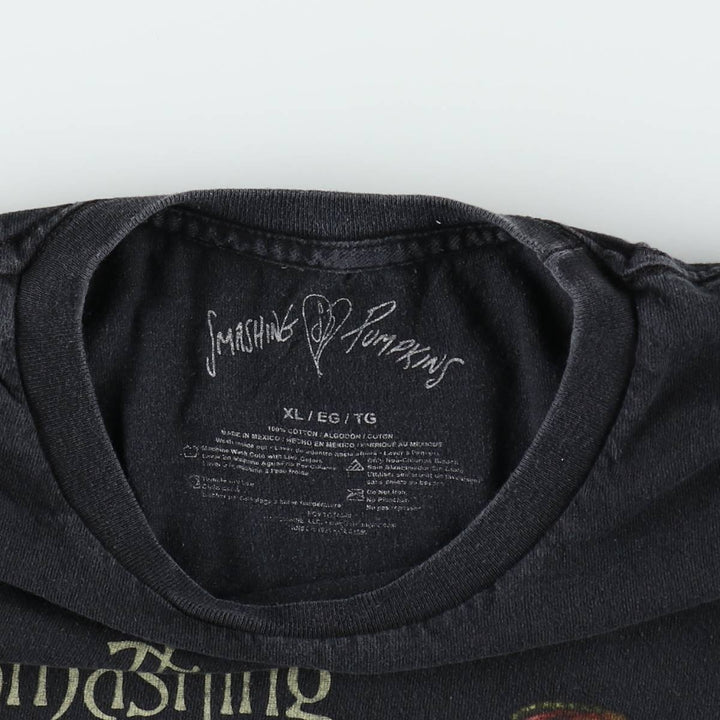 THE SMASHING PUMPKINS Smashing Pumpkins Band T-shirt Band T Men's XL equivalent cotton black type Vintage Second Hand