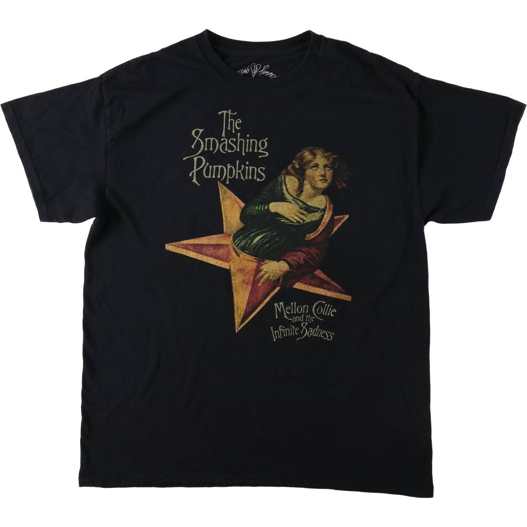 THE SMASHING PUMPKINS Smashing Pumpkins Band T-shirt Band T Men's L size cotton black type Vintage Second Hand