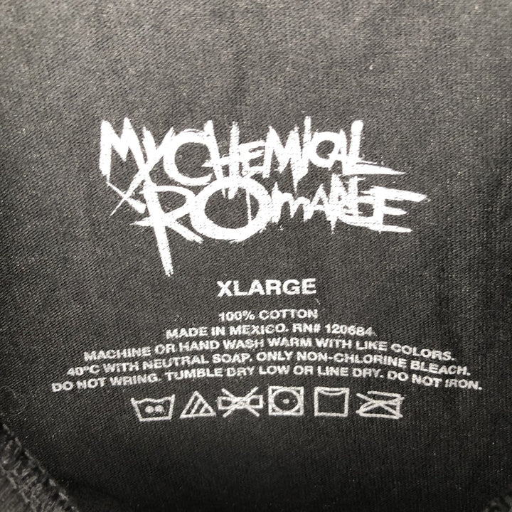 MY CHEMICAL ROMANCE Dragon Pattern Band T-Shirt (Men's XL equivalent) cotton black type Vintage Second Hand