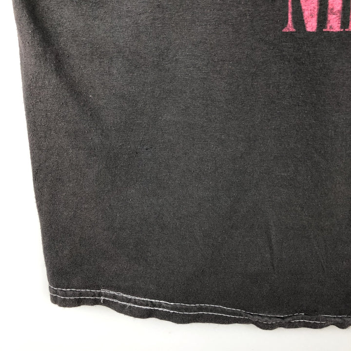 NIRVANA Nirvana Band T-shirt, Band T, Men's S size cotton Charcoal Vintage Second Hand