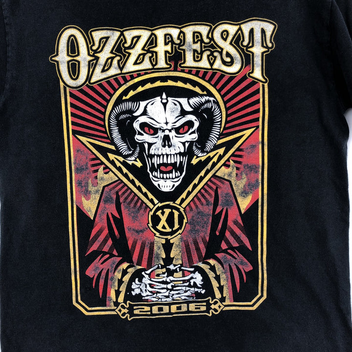 DELTA OZZFEST Band T-Shirt (Men's Size M) cotton black type Vintage Second Hand