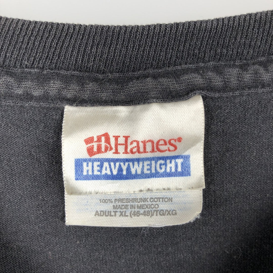 Hanes SLAYER Skull Pattern Band T-Shirt (Men's XL equivalent) cotton black type Vintage Second Hand