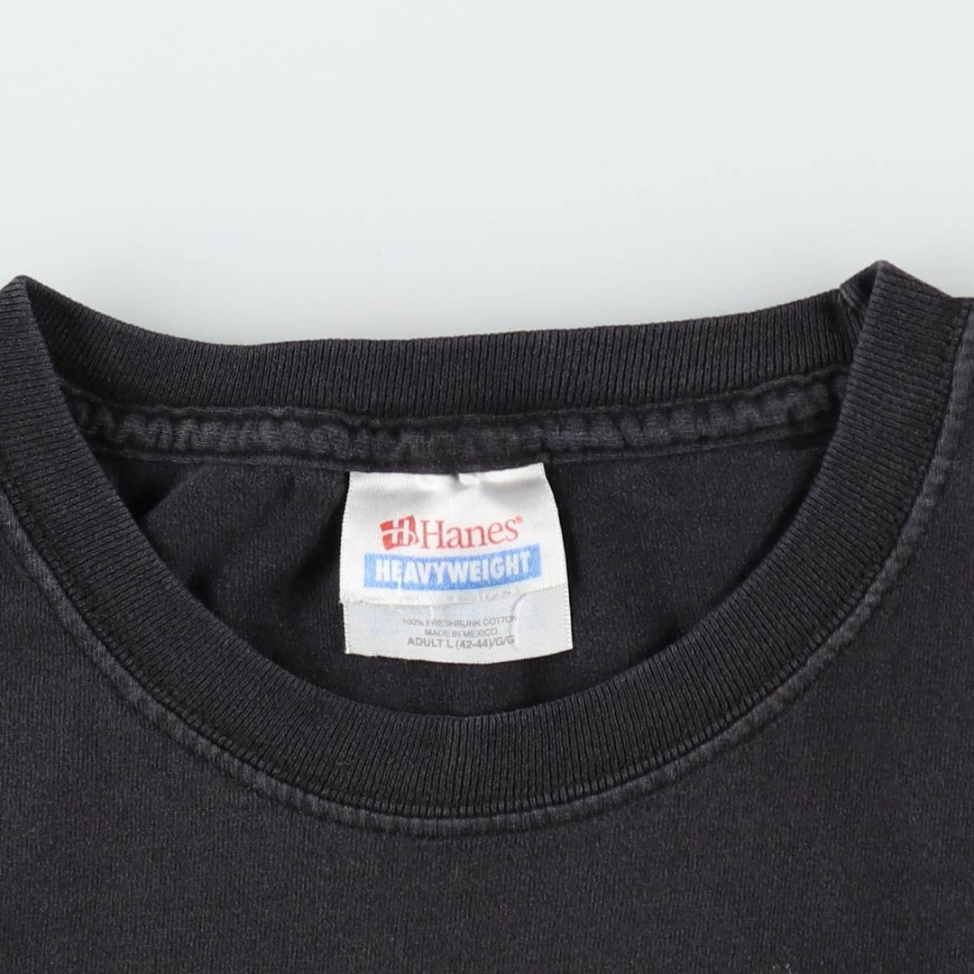 Hanes HEAVYWEIGHT THE WHO Band T-Shirt (Men's Size L) cotton black type Vintage Second Hand
