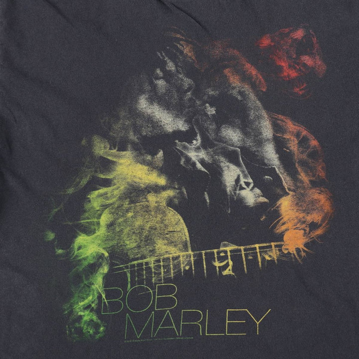 ZION BOB MARLEY Bob Marley Band T-shirt Band T Made in USA Men's XL cotton black type Vintage Second Hand