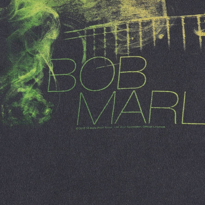 ZION BOB MARLEY Bob Marley Band T-shirt Band T Made in USA Men's XL cotton black type Vintage Second Hand