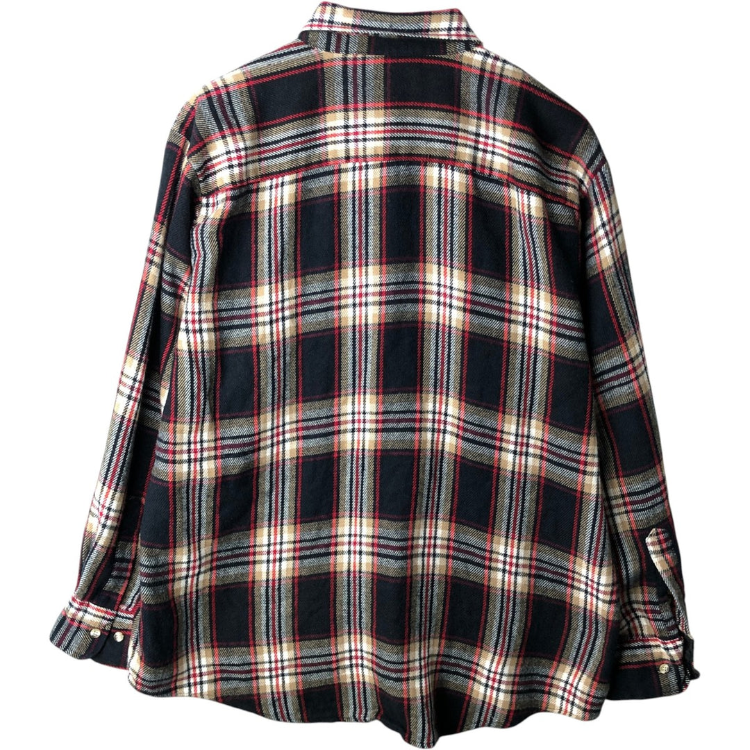 Fieldmaster FIELDMASTER Long Sleeve Flannel Check Shirt, Men's XL acrylic black type Vintage Second Hand