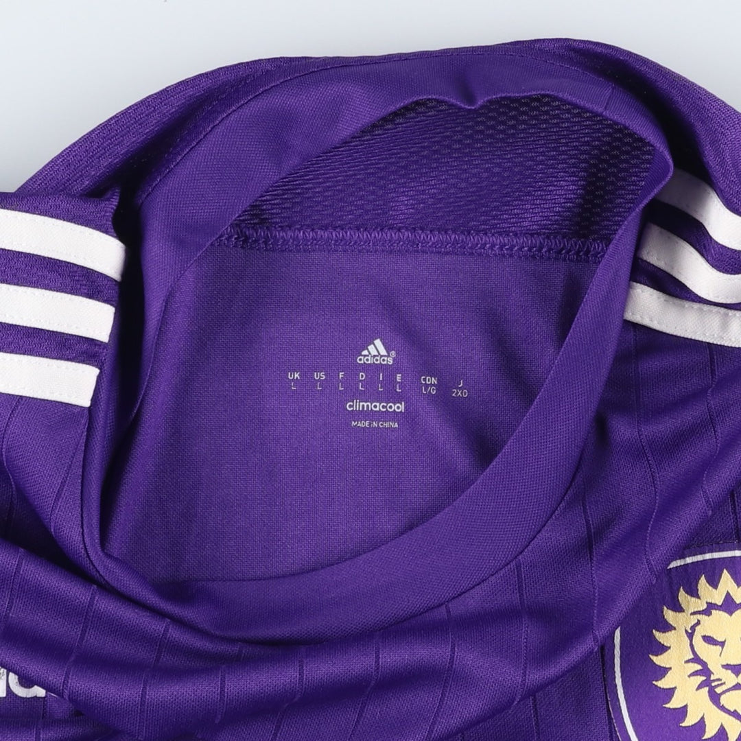 Adidas CLIMA COOL Soccer Uniform Game Shirt, Men's Size L (approx.) polyester purple type Vintage Second Hand