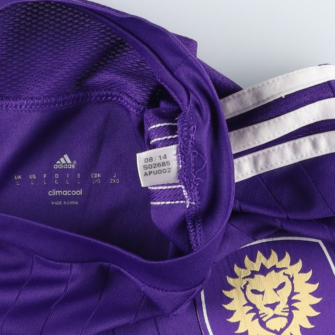 Adidas CLIMA COOL Soccer Uniform Game Shirt, Men's Size L (approx.) polyester purple type Vintage Second Hand