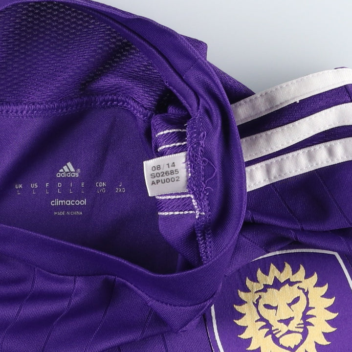 Adidas CLIMA COOL Soccer Uniform Game Shirt, Men's Size L (approx.) polyester purple type Vintage Second Hand