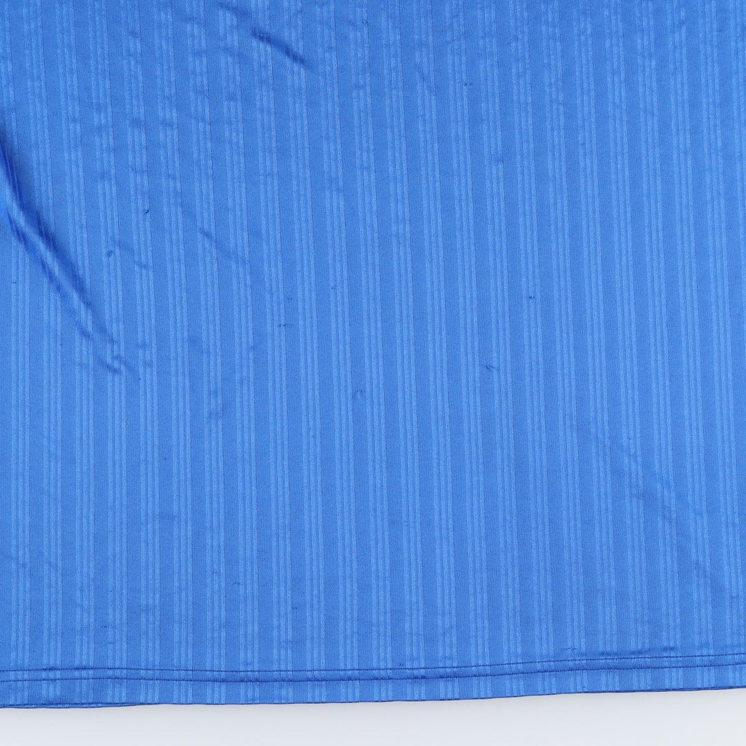 90s-00'S Adidas striped soccer jersey/game shirt, made in Canada, men's size XL equivalent. polyester blue type Vintage Second Hand