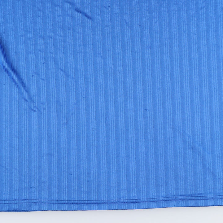 90s-00'S Adidas striped soccer jersey/game shirt, made in Canada, men's size XL equivalent. polyester blue type Vintage Second Hand