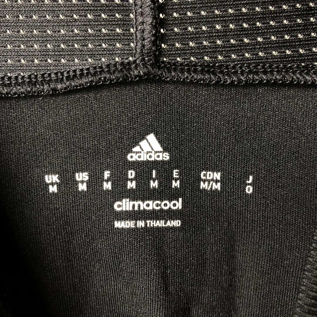 Adidas CLIMA COOL V-neck Soccer Uniform Game Shirt, Men's Size M polyester black type Vintage Second Hand