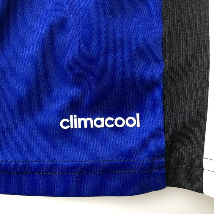 Adidas CLIMA COOL V-neck Soccer Uniform Game Shirt, Men's Size M polyester black type Vintage Second Hand