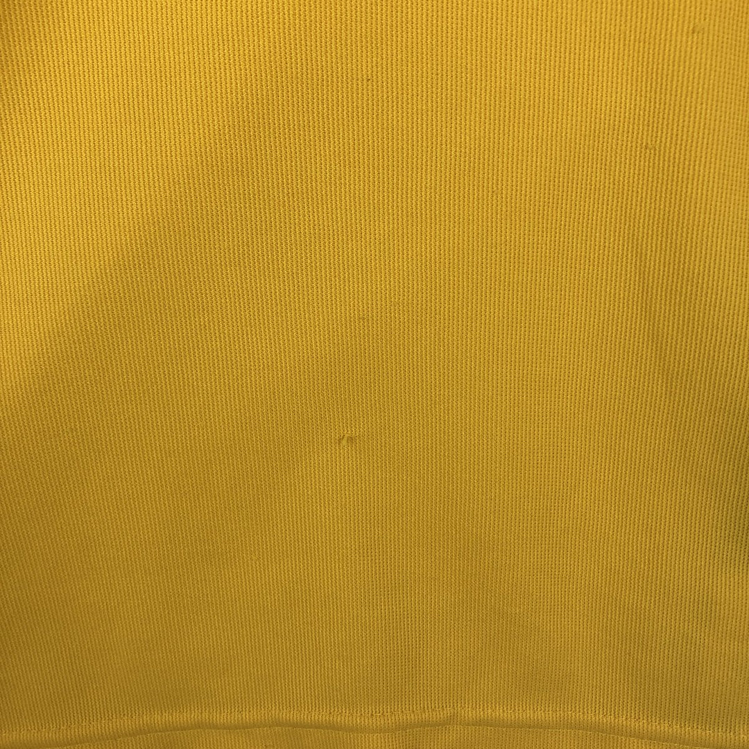 2000'S Adidas CLIMALITE V-neck soccer jersey game shirt, men's size S (approx.) unclear yellow type Vintage Second Hand