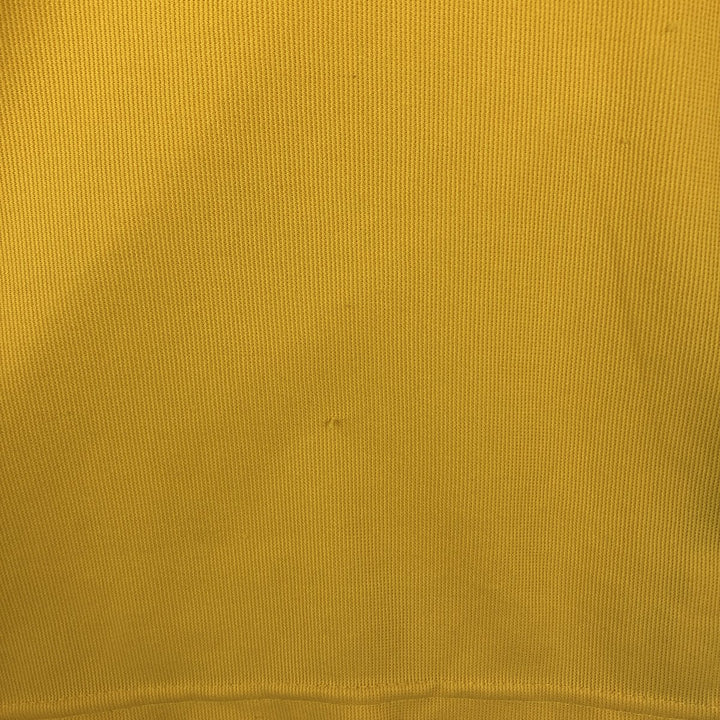 2000'S Adidas CLIMALITE V-neck soccer jersey game shirt, men's size S (approx.) unclear yellow type Vintage Second Hand