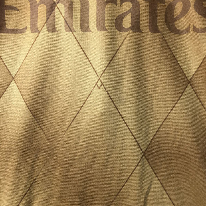 PREMIER LEAGE ARSENAL FC Diamond Pattern Soccer Uniform Game Shirt Men's Size L (approx.) unclear Gold type Vintage Second Hand
