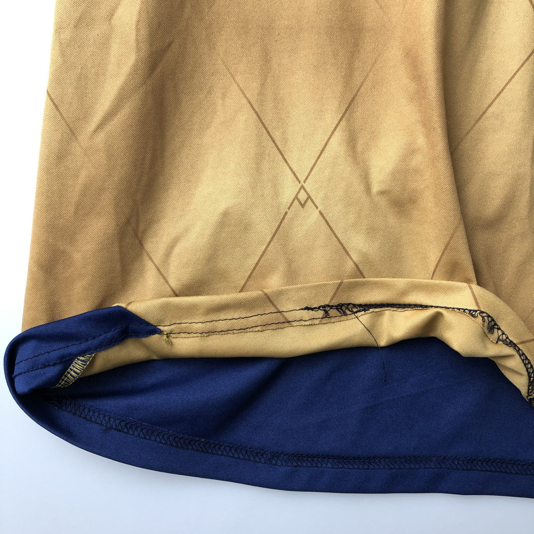 PREMIER LEAGE ARSENAL FC Diamond Pattern Soccer Uniform Game Shirt Men's Size L (approx.) unclear Gold type Vintage Second Hand