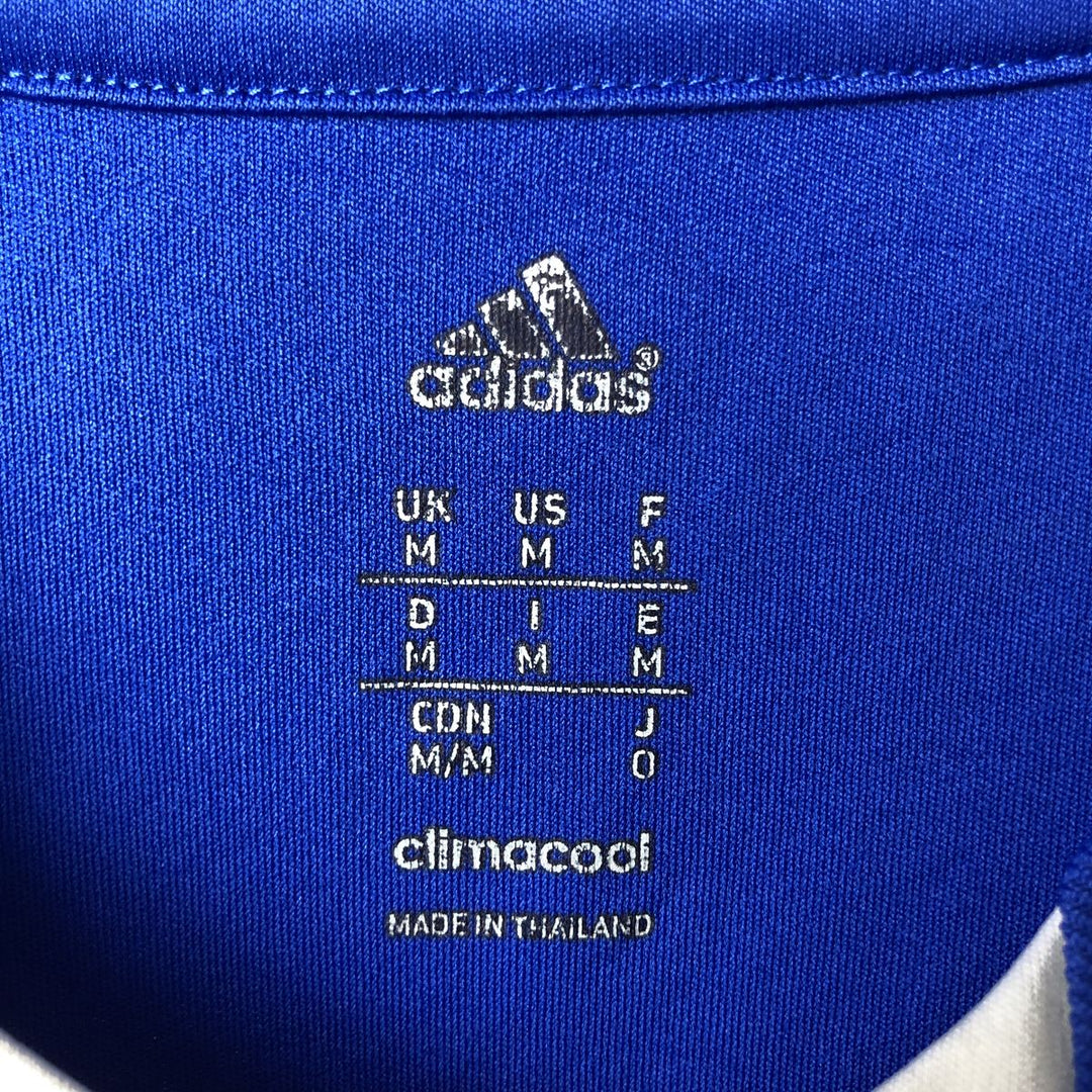 Adidas CLIMA COOL V-neck Soccer Uniform Game Shirt, Men's Size M polyester blue type Vintage Second Hand