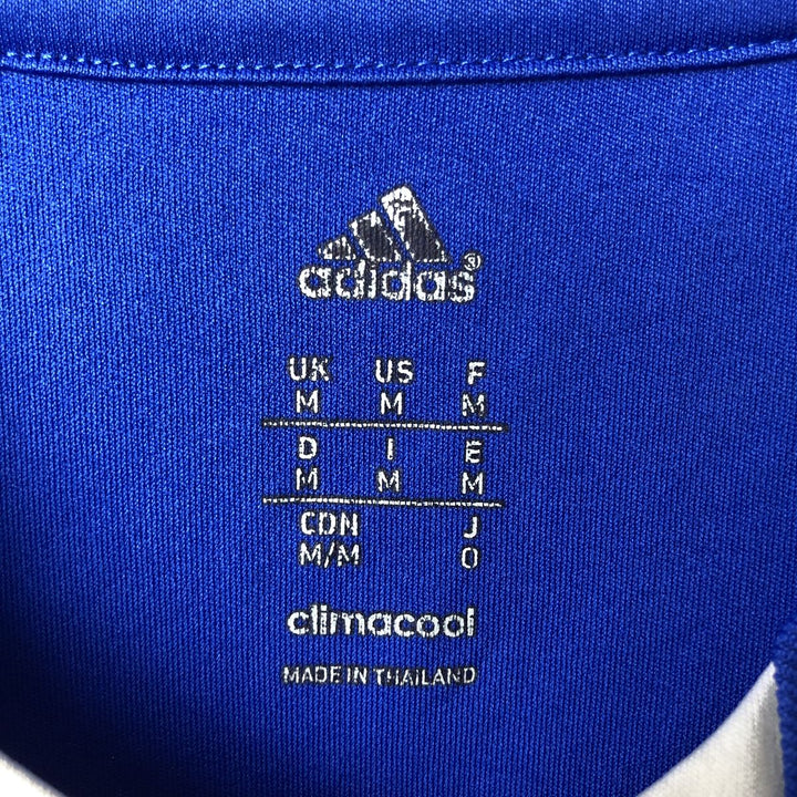 Adidas CLIMA COOL V-neck Soccer Uniform Game Shirt, Men's Size M polyester blue type Vintage Second Hand