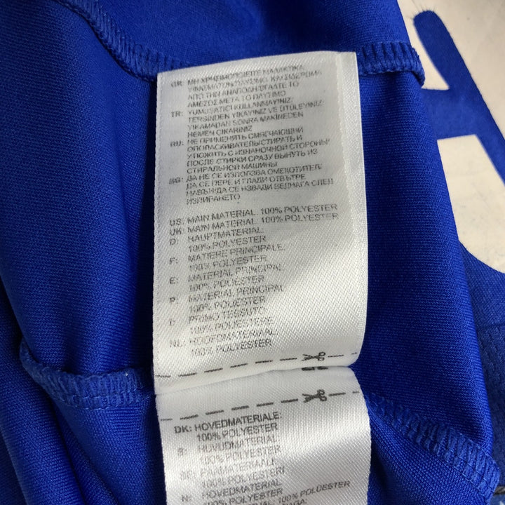 Adidas CLIMA COOL V-neck Soccer Uniform Game Shirt, Men's Size M polyester blue type Vintage Second Hand