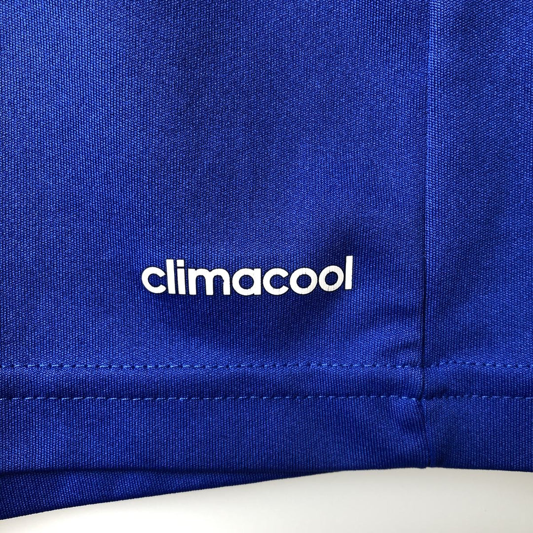 Adidas CLIMA COOL V-neck Soccer Uniform Game Shirt, Men's Size M polyester blue type Vintage Second Hand