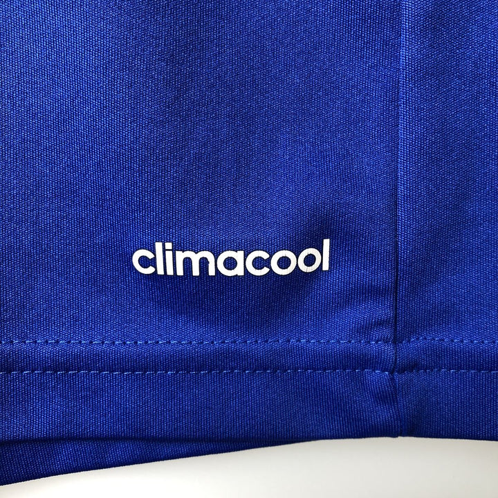 Adidas CLIMA COOL V-neck Soccer Uniform Game Shirt, Men's Size M polyester blue type Vintage Second Hand