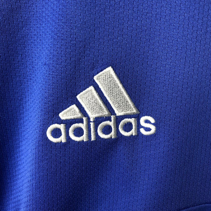 Adidas CLIMA COOL V-neck Soccer Uniform Game Shirt, Men's Size M polyester blue type Vintage Second Hand