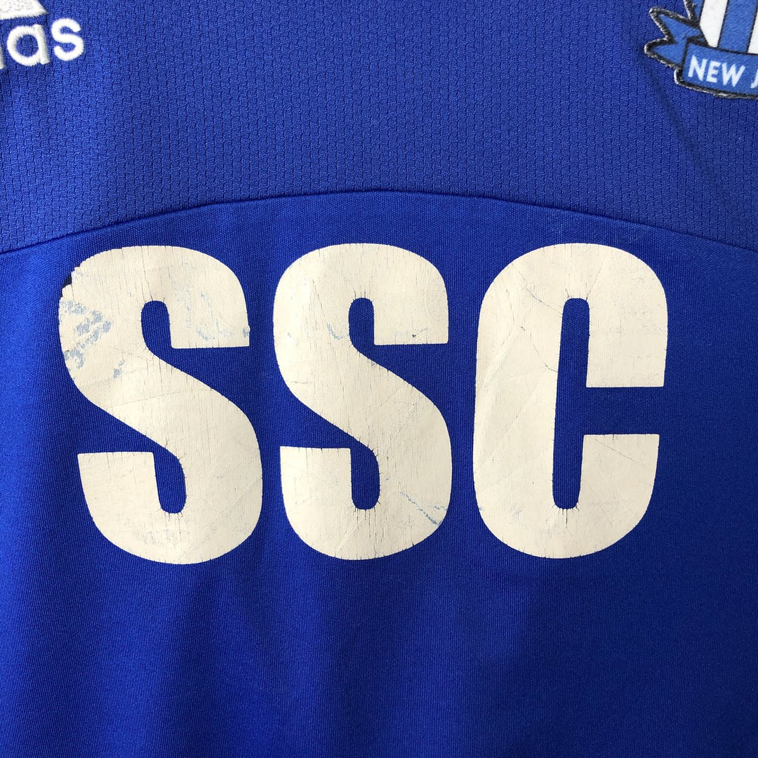 Adidas CLIMA COOL V-neck Soccer Uniform Game Shirt, Men's Size M polyester blue type Vintage Second Hand