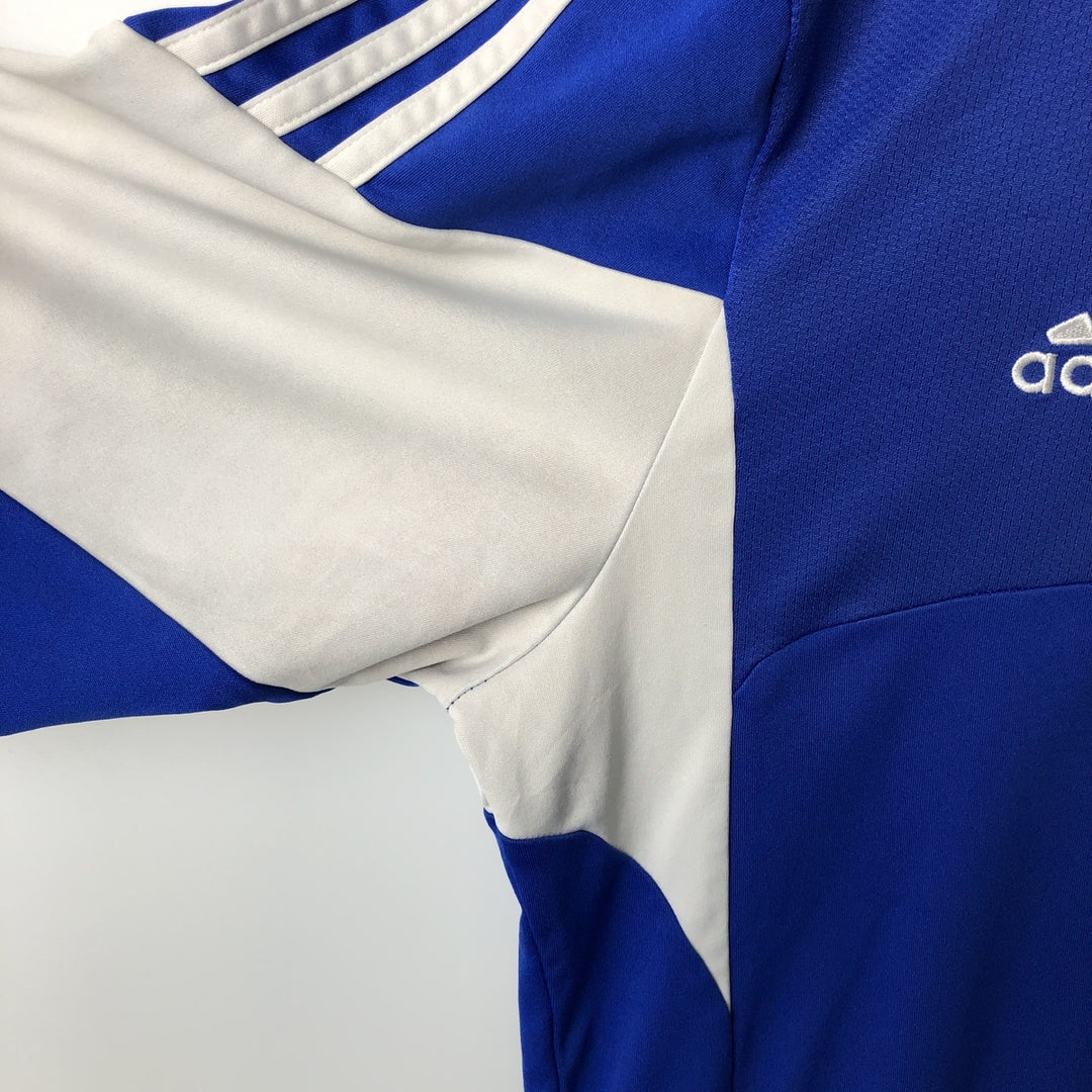 Adidas CLIMA COOL V-neck Soccer Uniform Game Shirt, Men's Size M polyester blue type Vintage Second Hand