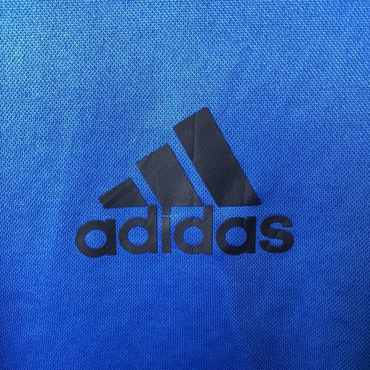 Adidas CLIMA COOL adizero V-neck soccer uniform game shirt, men's size M. polyester blue type Vintage Second Hand