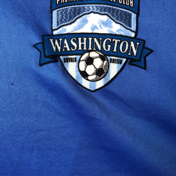 Adidas CLIMA COOL adizero V-neck soccer uniform game shirt, men's size M. polyester blue type Vintage Second Hand