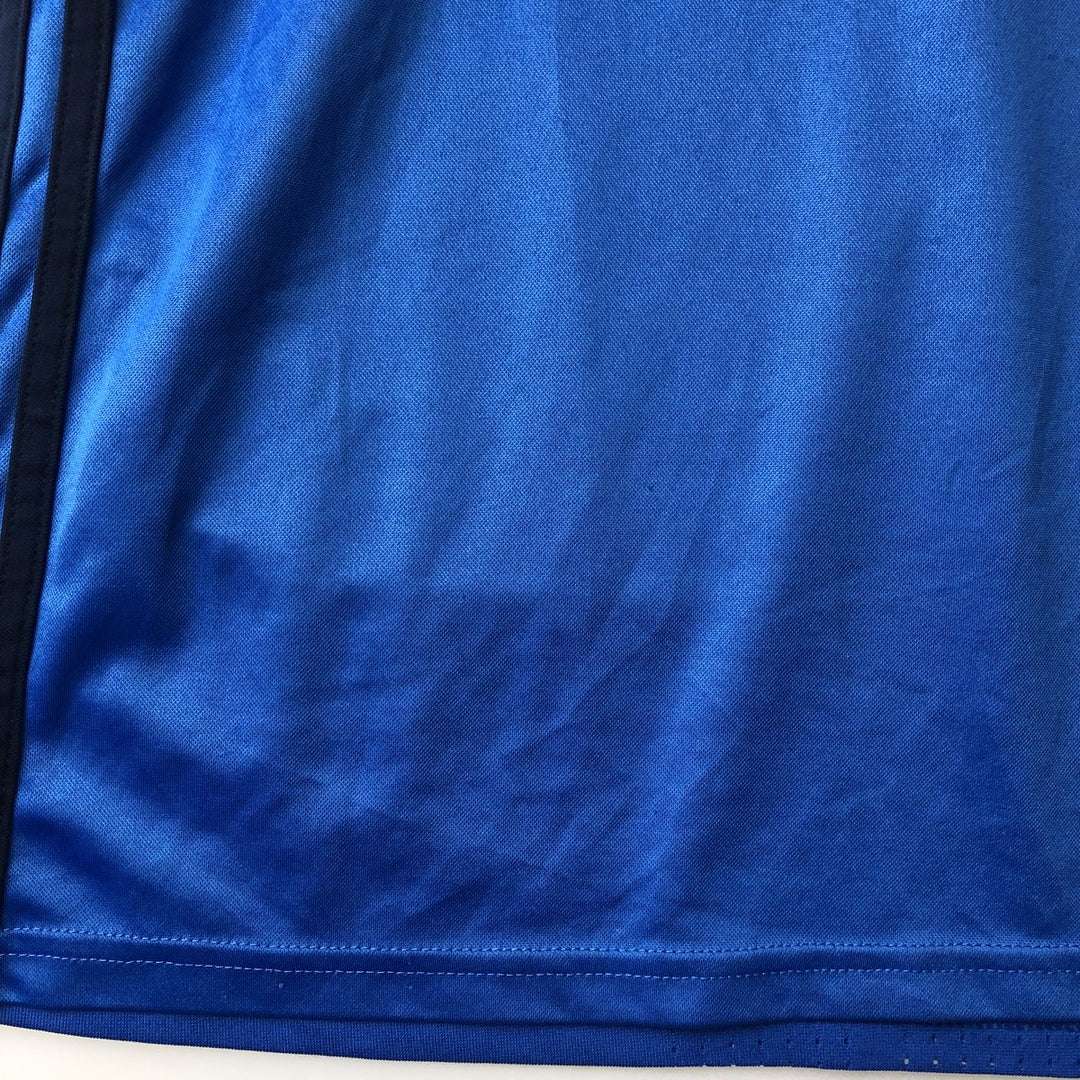 Adidas CLIMA COOL adizero V-neck soccer uniform game shirt, men's size M. polyester blue type Vintage Second Hand