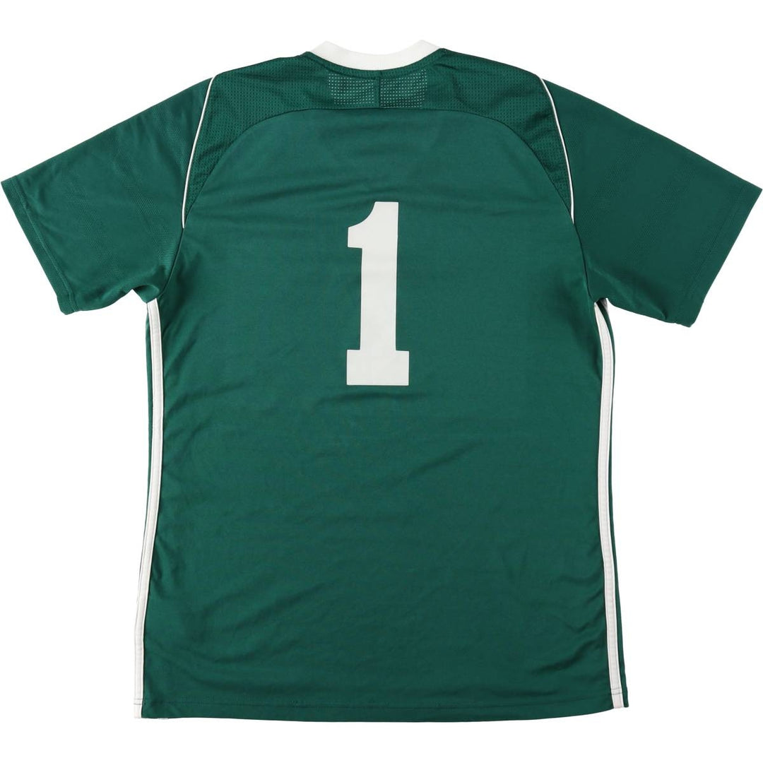 Adidas CLIMA COOL V-neck Soccer Uniform Game Shirt, Men's Size M polyester Green type dark green Vintage Second Hand