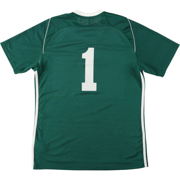 Adidas CLIMA COOL V-neck Soccer Uniform Game Shirt, Men's Size M polyester Green type dark green Vintage Second Hand