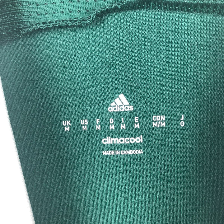 Adidas CLIMA COOL V-neck Soccer Uniform Game Shirt, Men's Size M polyester Green type dark green Vintage Second Hand