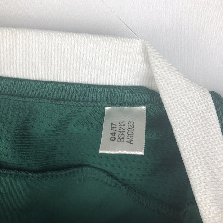 Adidas CLIMA COOL V-neck Soccer Uniform Game Shirt, Men's Size M polyester Green type dark green Vintage Second Hand