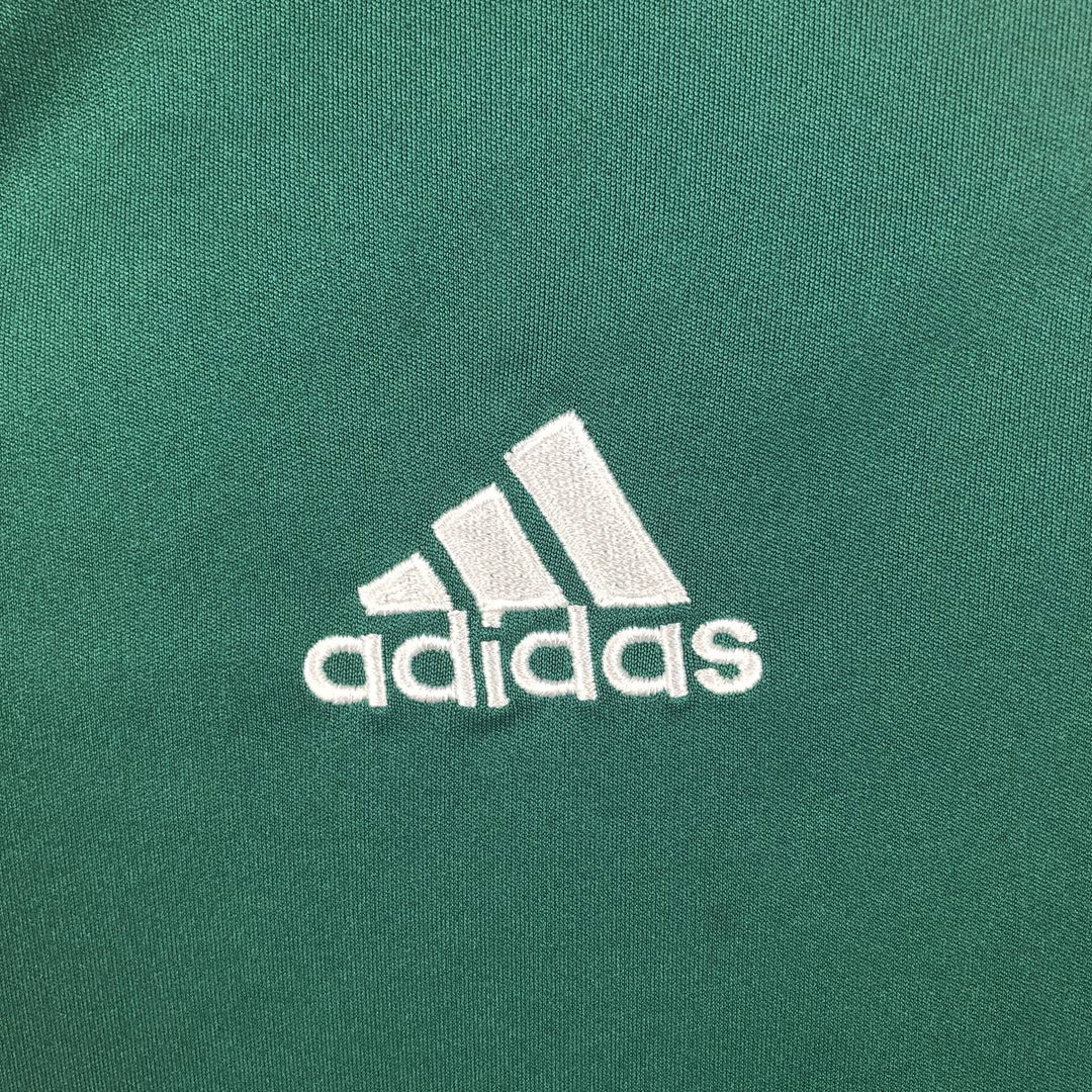 Adidas CLIMA COOL V-neck Soccer Uniform Game Shirt, Men's Size M polyester Green type dark green Vintage Second Hand