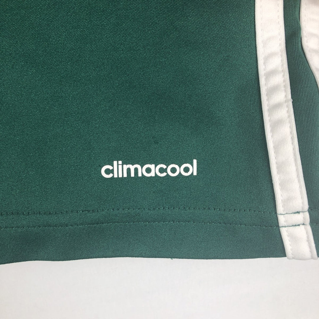 Adidas CLIMA COOL V-neck Soccer Uniform Game Shirt, Men's Size M polyester Green type dark green Vintage Second Hand
