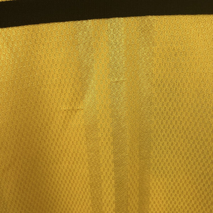 2000'S Adidas CLIMA COOL V-neck soccer jersey game shirt, men's size XL (approx.) polyester yellow type Vintage Second Hand
