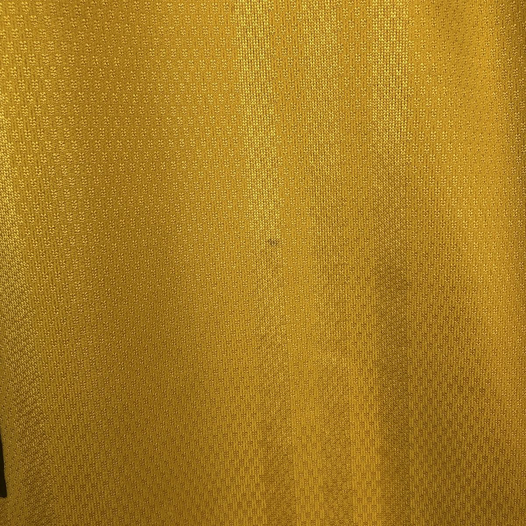 2000'S Adidas CLIMA COOL V-neck soccer jersey game shirt, men's size XL (approx.) polyester yellow type Vintage Second Hand