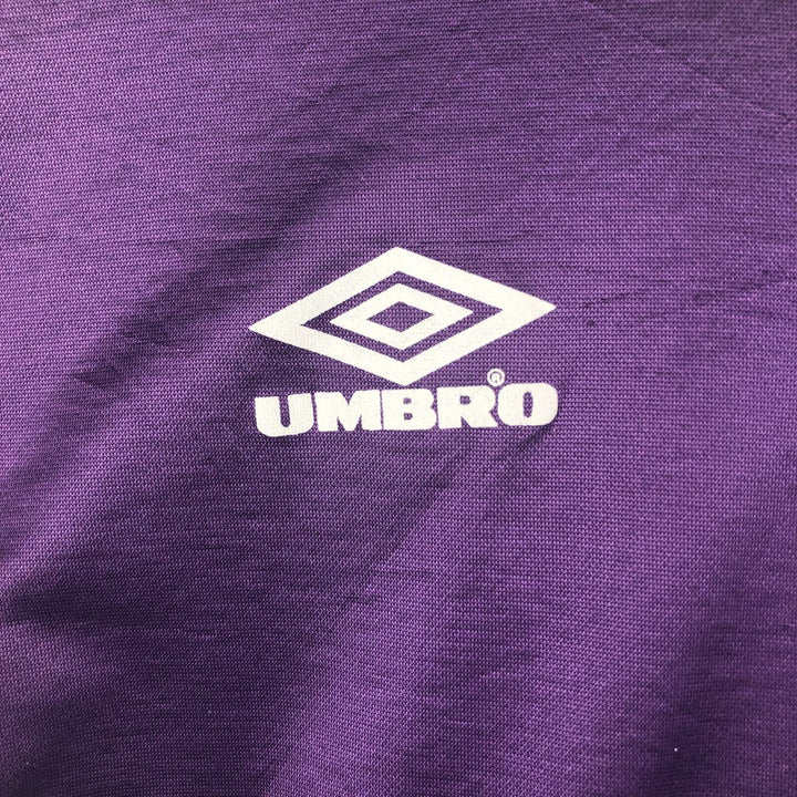 90'S Umbro Mock Neck Soccer Uniform Game Shirt, Made in USA, Men's Size M (Equivalent), Vintage polyester purple type Vintage Second Hand