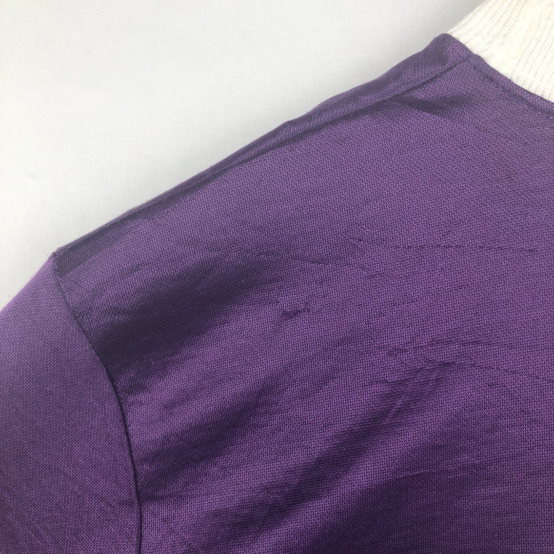 90'S Umbro Mock Neck Soccer Uniform Game Shirt, Made in USA, Men's Size M (Equivalent), Vintage polyester purple type Vintage Second Hand