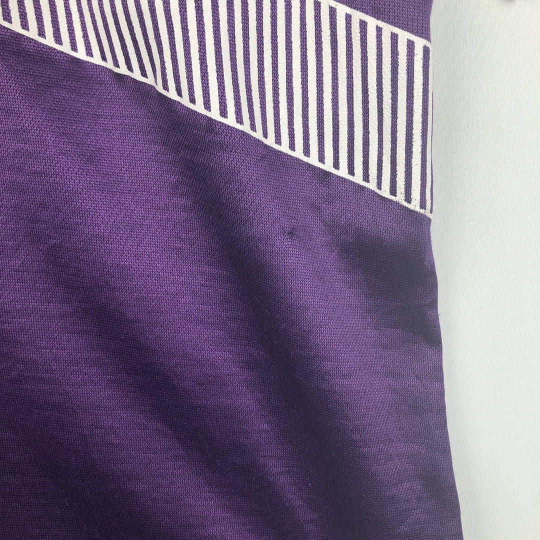 90'S Umbro Mock Neck Soccer Uniform Game Shirt, Made in USA, Men's Size M (Equivalent), Vintage polyester purple type Vintage Second Hand