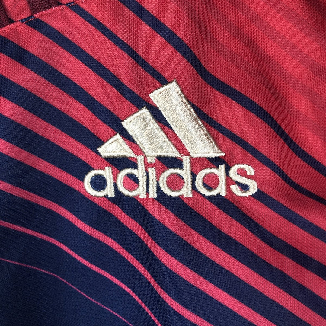 Adidas Henley neck rugby France national team game shirt, men's size L (approx.) unclear red type Vintage Second Hand
