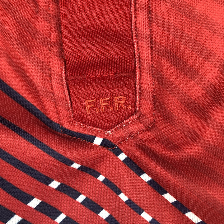 Adidas Henley neck rugby France national team game shirt, men's size L (approx.) unclear red type Vintage Second Hand