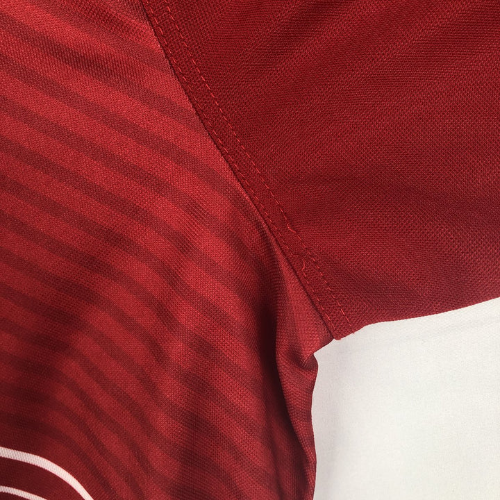 Adidas Henley neck rugby France national team game shirt, men's size L (approx.) unclear red type Vintage Second Hand