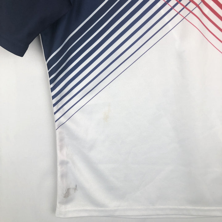 Adidas Henley neck rugby France national team game shirt, men's size L (approx.) unclear red type Vintage Second Hand